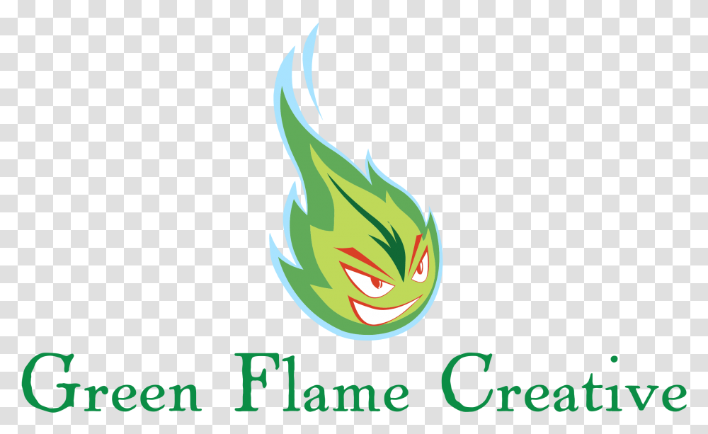 Green Flame Creative Graphic Design, Logo, Trademark, Emblem Transparent Png