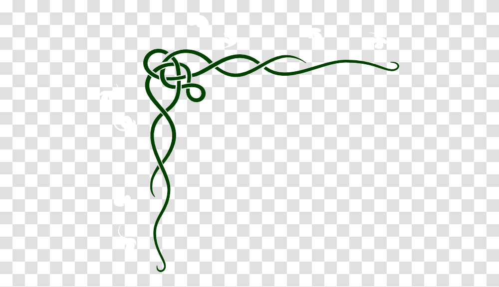 Green Flower Border Design In Assignment Paper, Bow, Knot, Scroll Transparent Png
