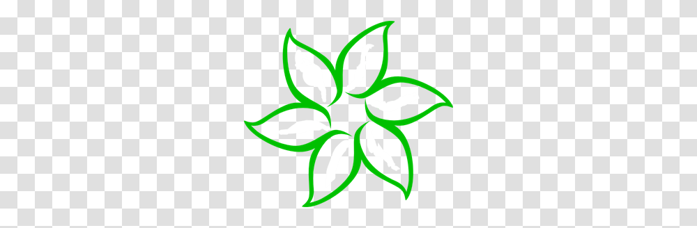 Green Flower Outline Clip Arts For Web, Stencil, Recycling Symbol Transparent Png