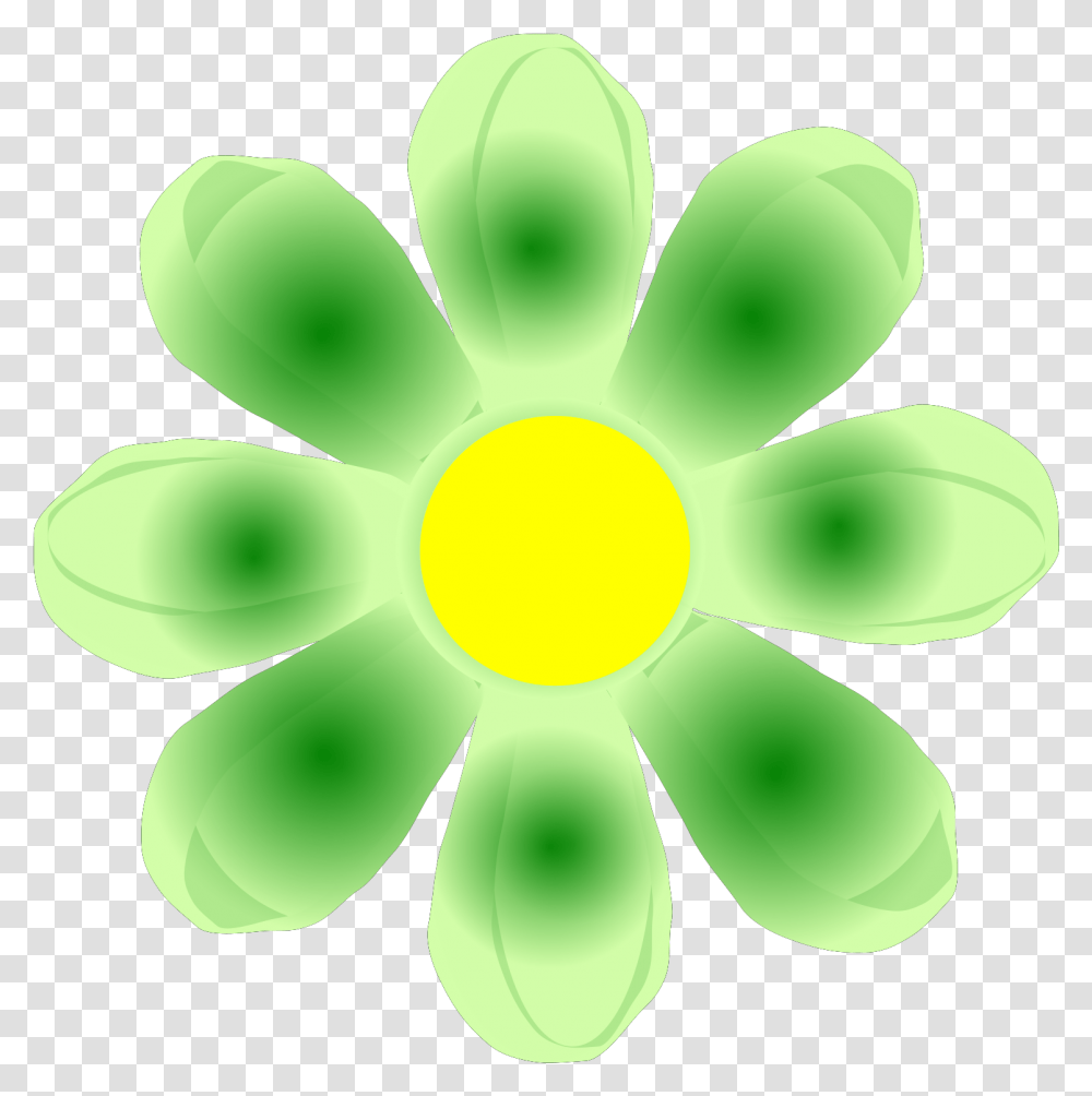 Green Flower Svg Vector Clip Art Svg Clipart Circle, Plant, Blossom, Daisy, Daisies Transparent Png