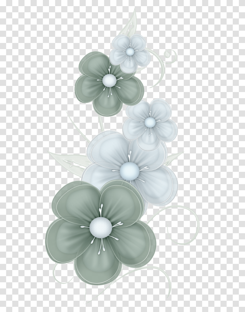 Green Flowers By Pvs By Pixievamp Stock Green Flowers, Accessories, Accessory, Jewelry Transparent Png