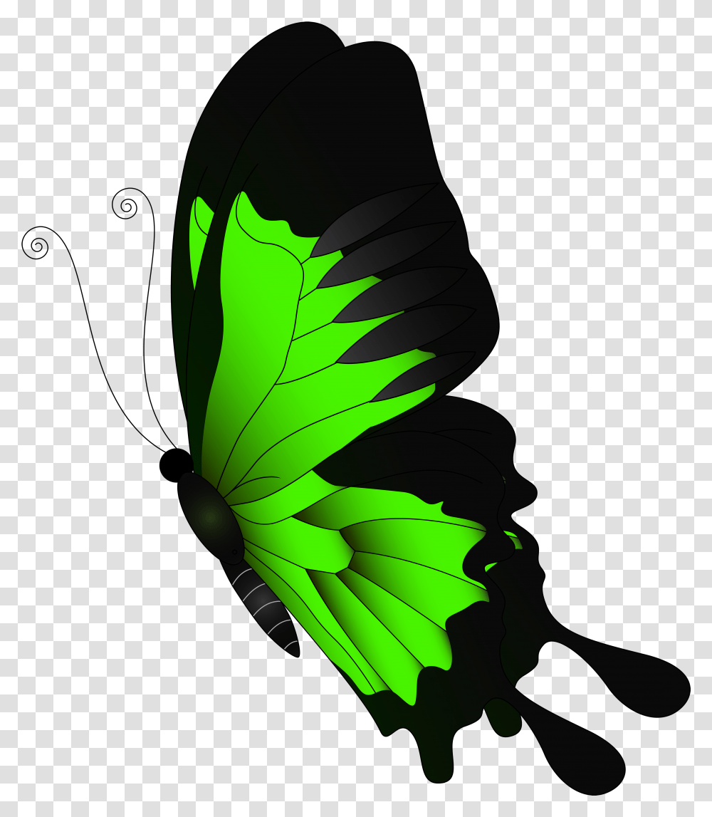 Green Flying Butterfly Red Butterfly, Insect, Invertebrate, Animal Transparent Png