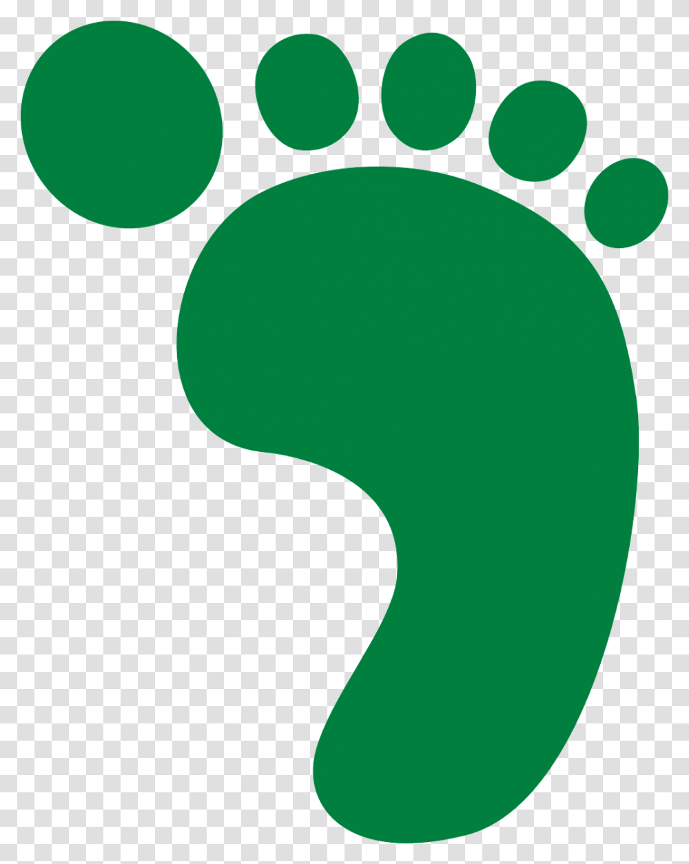 Green Foot Print, Footprint Transparent Png