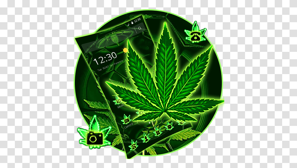 Green Football Weed Leaf Theme Apps On Google Play Emblem, Plant, Hemp Transparent Png