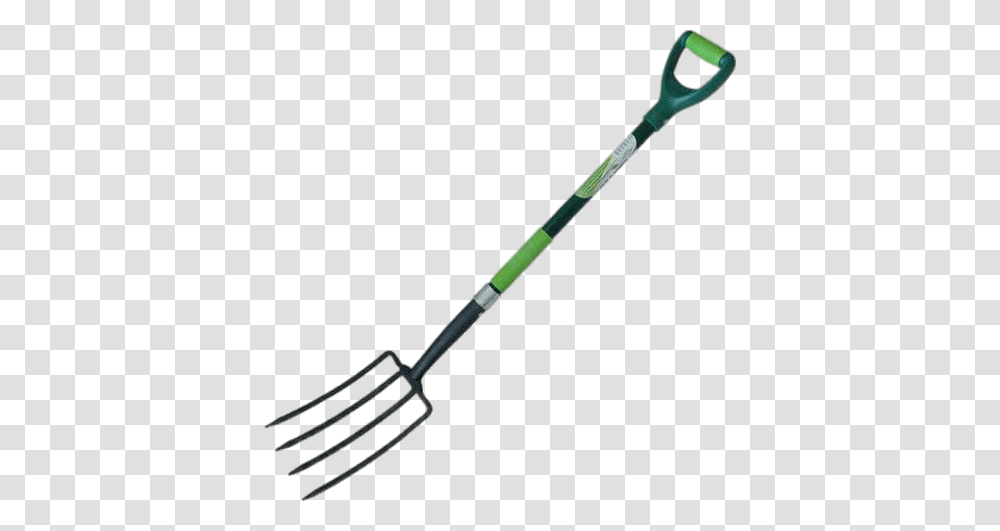 Green Garden Pitchfork, Cutlery, Bow, Tool Transparent Png