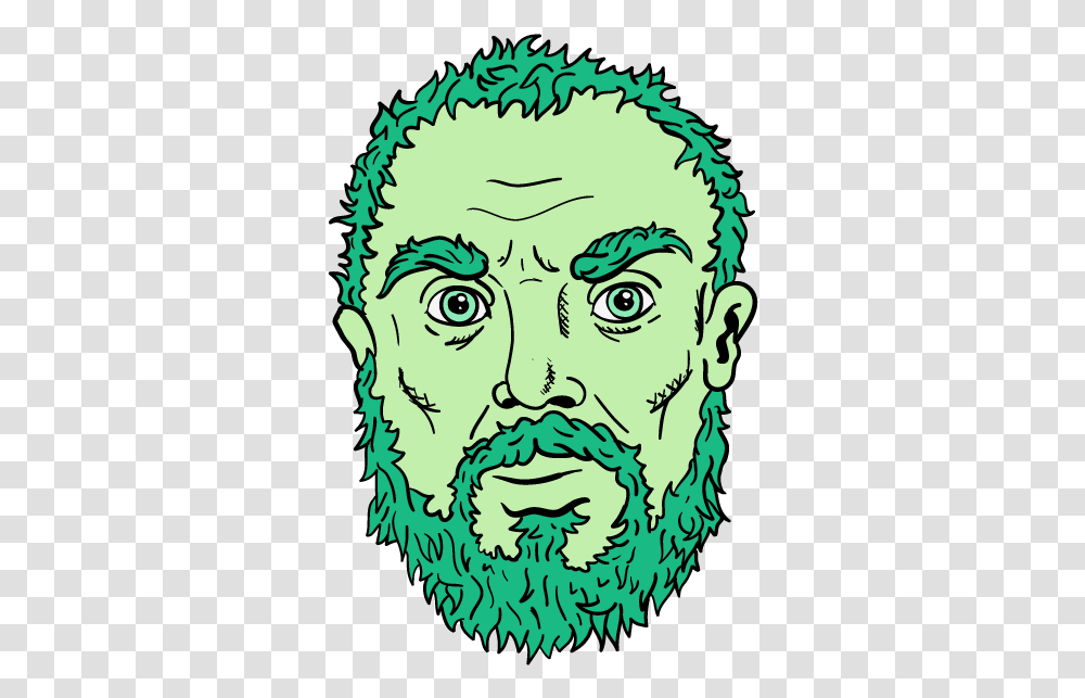 Green Giant, Face, Head, Doodle Transparent Png