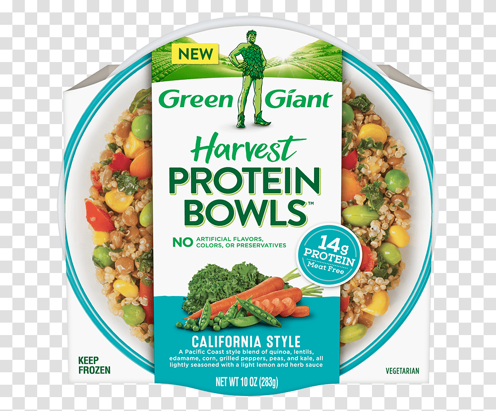 Green Giant Protein Bowl, Plant, Person, Advertisement, Poster Transparent Png