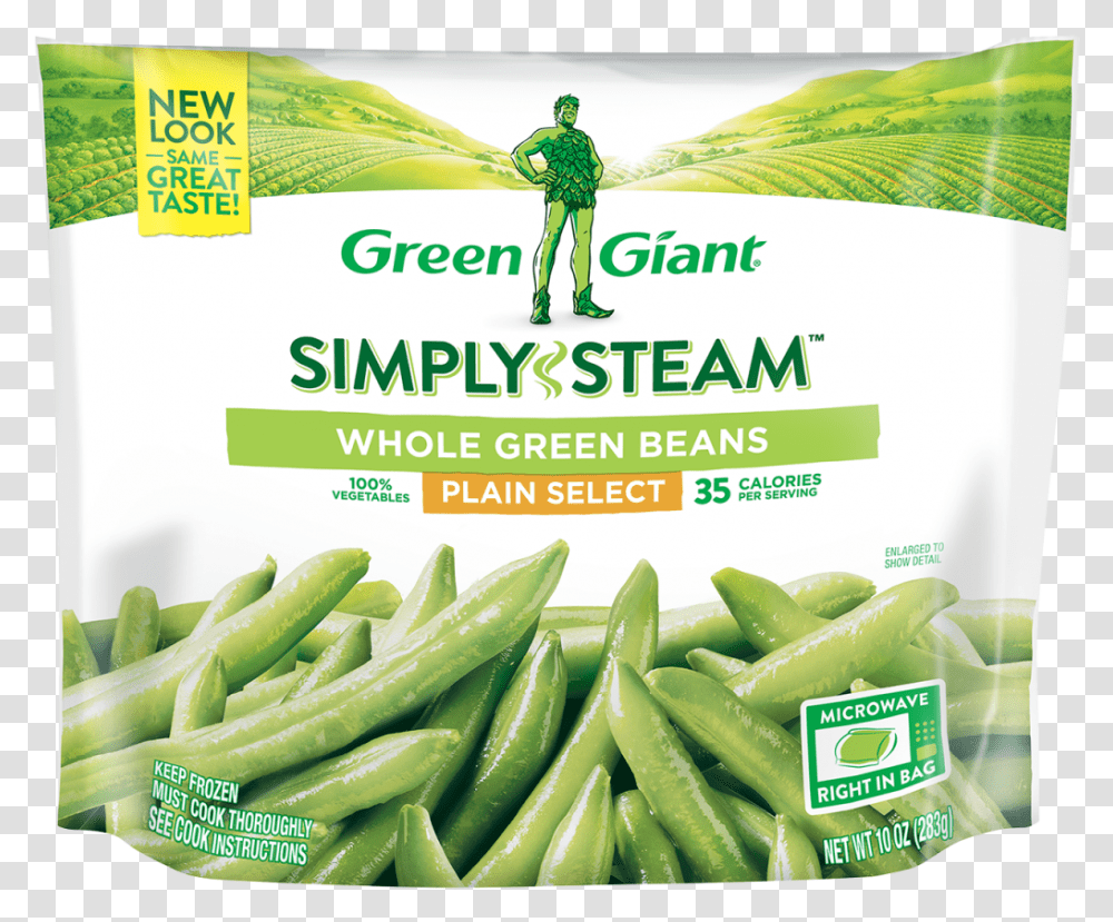 Green Giant Simply Steam Selects Whole Green Beans Green Giant Broccoli And Cheese, Plant, Pea, Vegetable, Food Transparent Png