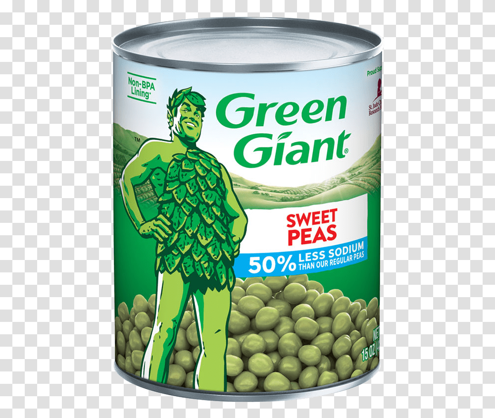 Green Giant Sweet Peas, Plant, Food, Person, Tin Transparent Png