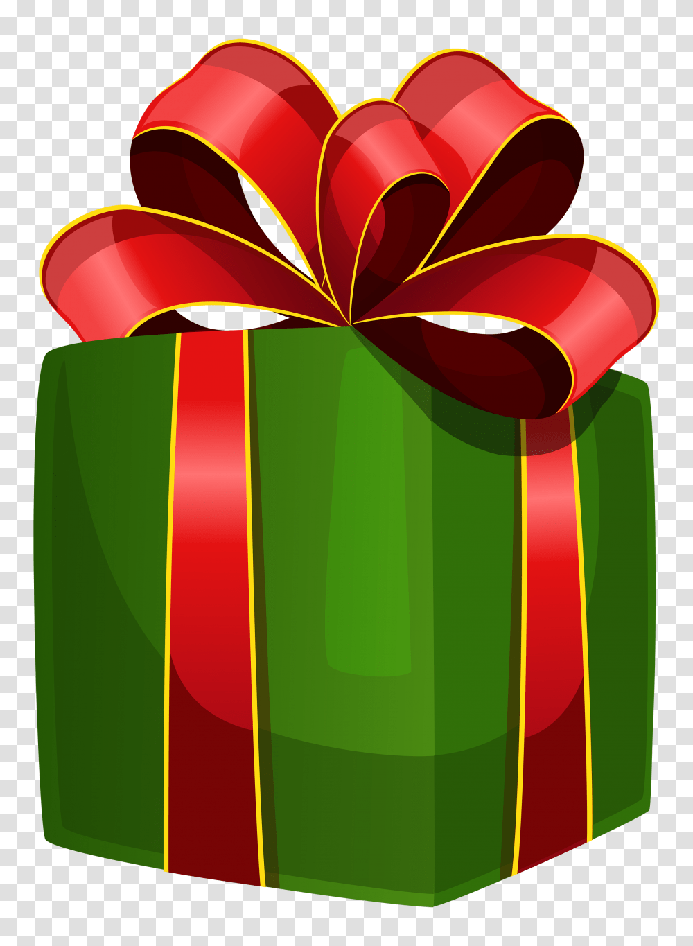 Green Gift Box Clipart Transparent Png