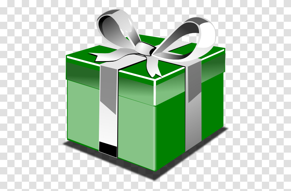 Green Gift Box With Red Bow Clipart Present Clip Art, Mailbox, Letterbox Transparent Png