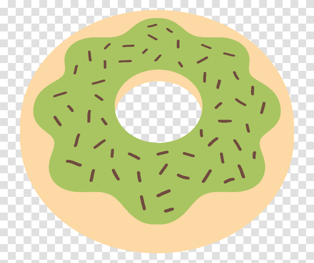 Green Glazed Donut Clip Art Circle, Pastry, Dessert, Food, Bread Transparent Png
