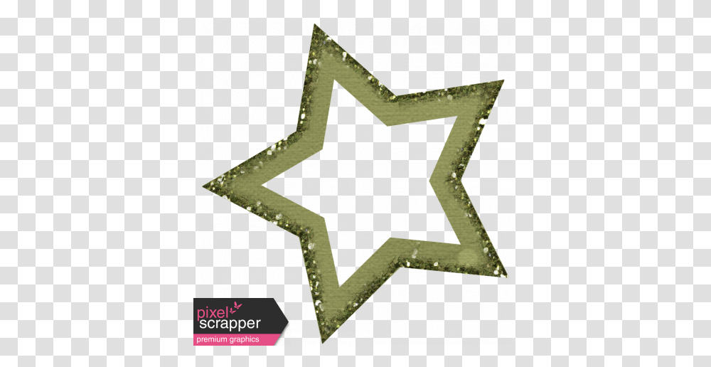Green Glitter Star Graphic, Rug, Cross Transparent Png