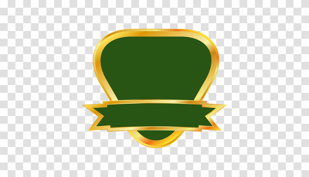 Green Gold Ribbon Emblem, Chair, Furniture, Logo Transparent Png