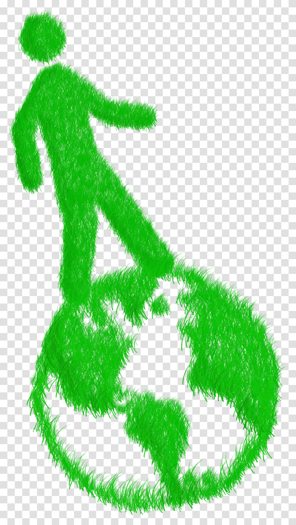 Green Grass Person Walking Nachhaltiges Reisen, Text, Symbol, Bird, Animal Transparent Png