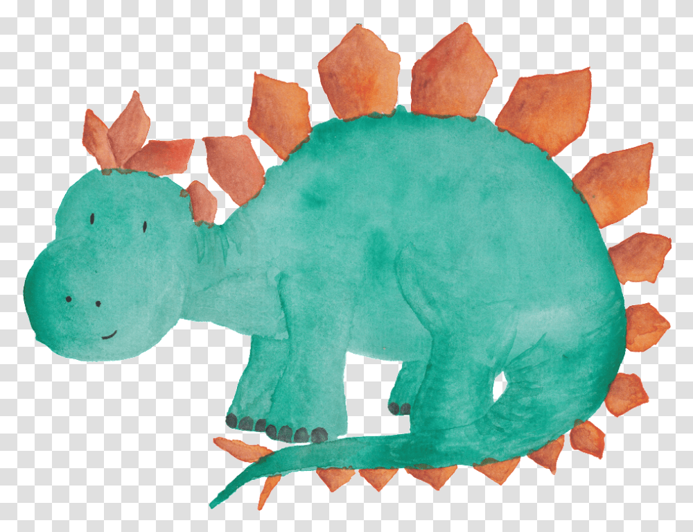 Green Hand Painted Dinosaur Cartoon Dinosaur Nursery Dinosaur Prints, Animal, Reptile, Sea Life, Plush Transparent Png
