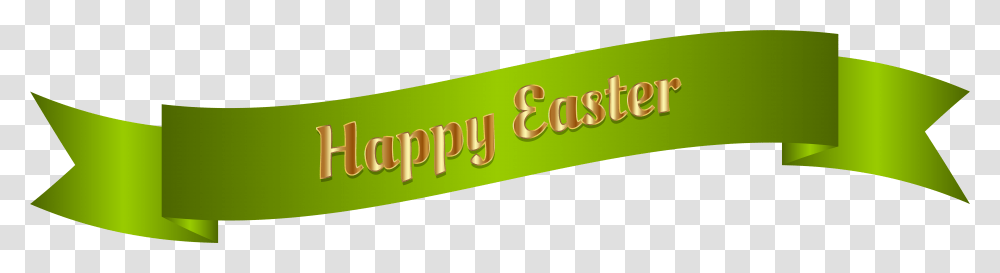 Green Happy Easter Banner Clip Art Image Happy Easter 2019 Banner, Label, Word, Number Transparent Png
