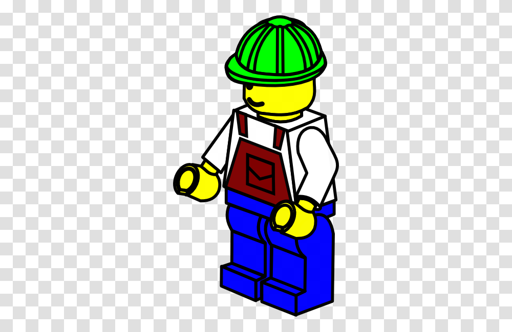 Green Hat Lego Construction Worker Clip Art, Robot, Lawn Mower, Tool, Machine Transparent Png