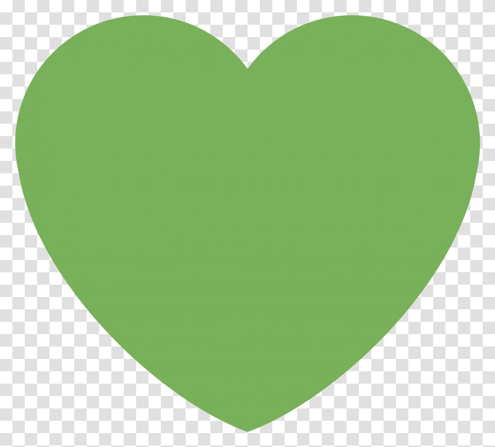 Green Heart Background Green Heart Emoji Twitter, Balloon, Pillow, Cushion, Tennis Ball Transparent Png