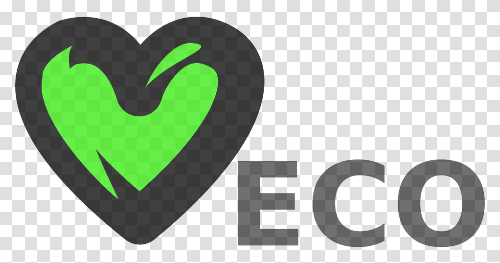 Green Heart Eco Eco Green Heart, Footprint Transparent Png