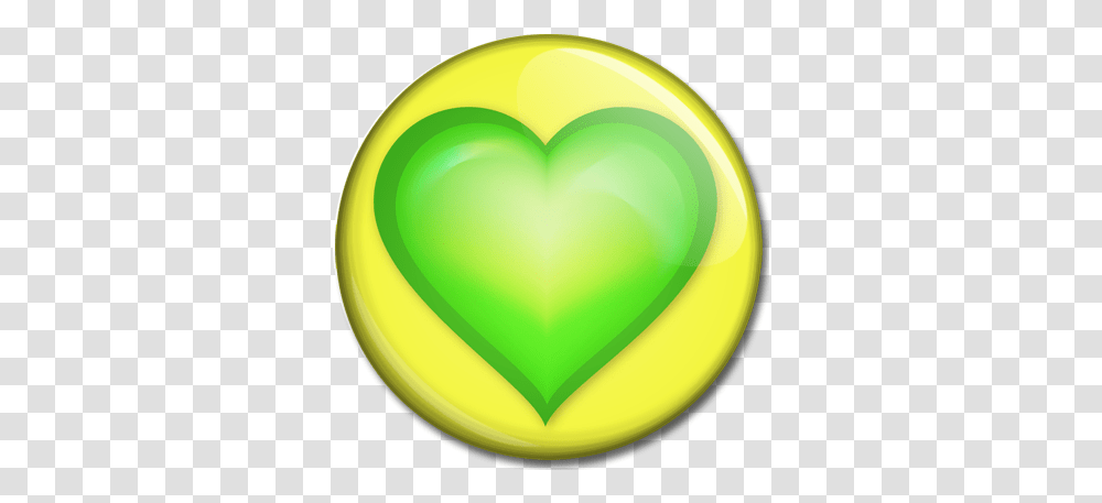 Green Heart Green Heart And Yellow Heart, Ball, Food, Balloon, Tennis Ball Transparent Png
