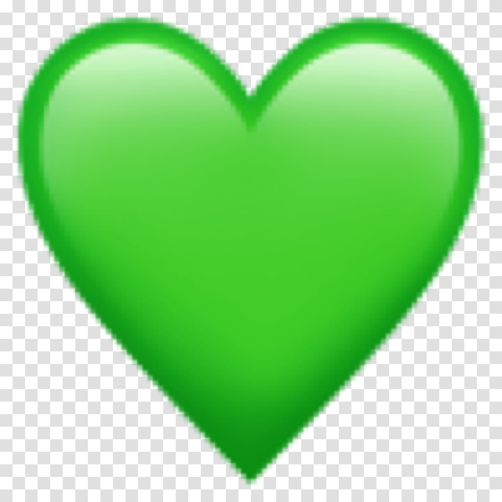 Green Heart Greenheart Heart, Balloon, Cushion, Pillow Transparent Png