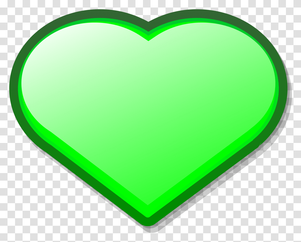 Green Heart Heart Icon Green Heart, Cushion, Pillow Transparent Png