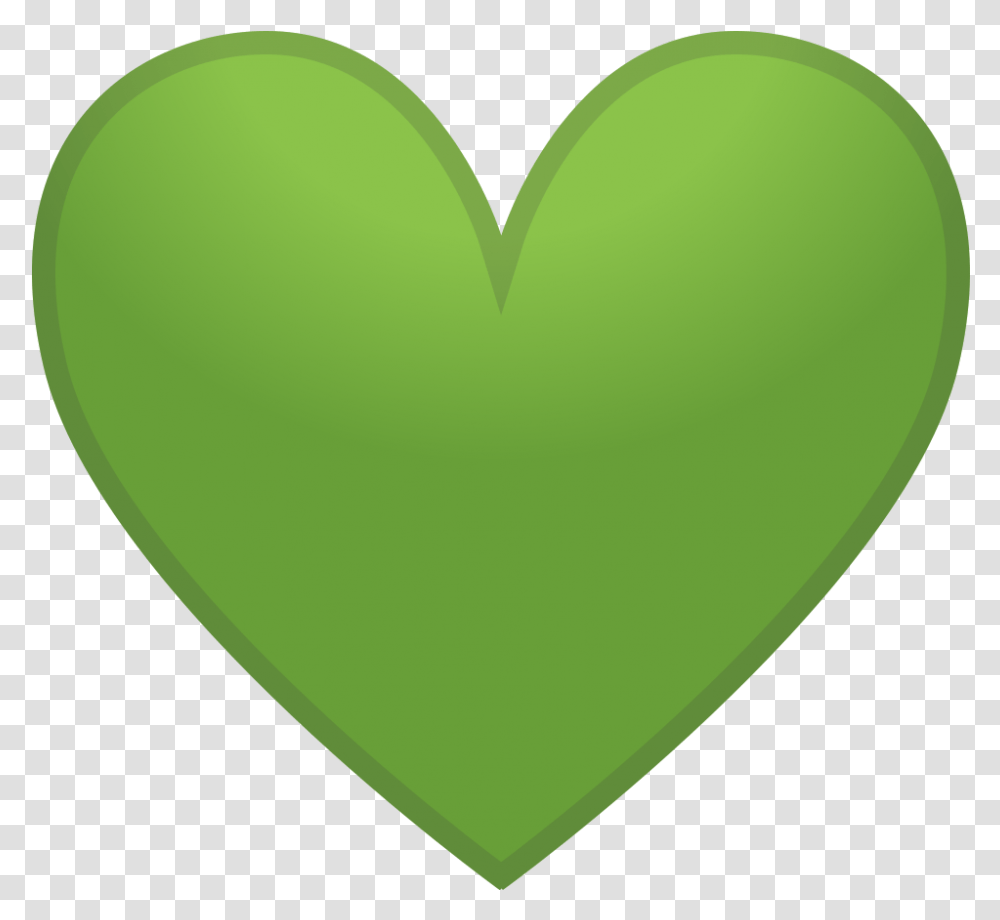 Green Heart Icon Emoji Corazon Verde, Balloon, Tennis Ball, Sport, Sports Transparent Png