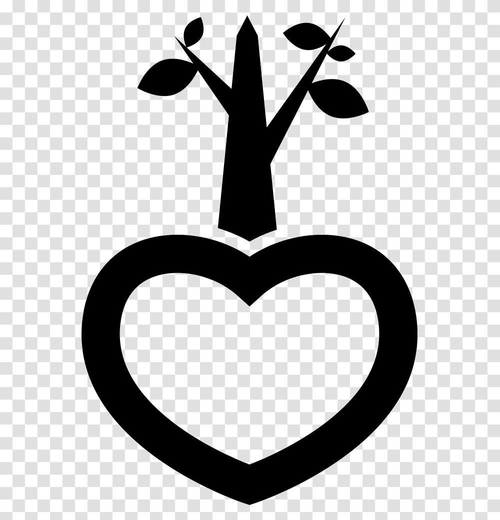 Green Heart Icon, Stencil, Mustache Transparent Png