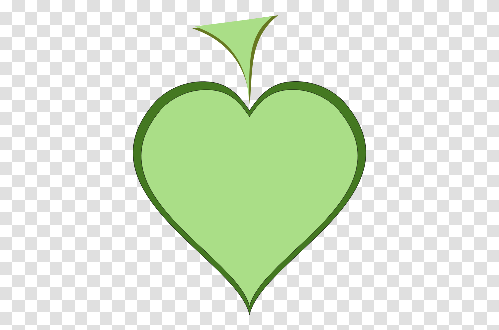 Green Heart With Dark Green Thick Line Border Vector Green Heart Gif, Plant, Tennis Ball, Sport, Sports Transparent Png