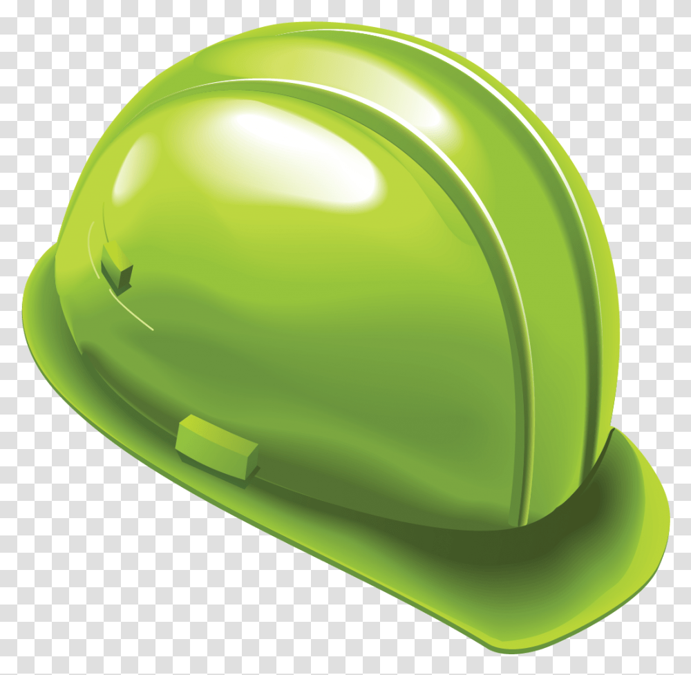 Green Helmets Download Helmet, Apparel, Hardhat, Ball Transparent Png
