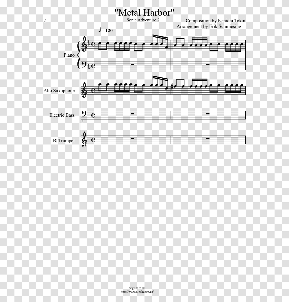 Green Hill Zone Sheet Music For Clarinet Download Electro Swing Sheet Music, Gray, World Of Warcraft Transparent Png