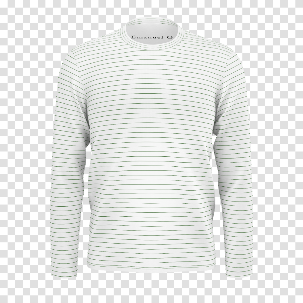 Green Horizontal Lines Men's Long Sleeve Shirt Long Horizontal Lines T Shirt, Clothing, Apparel, Sweater, Sweatshirt Transparent Png