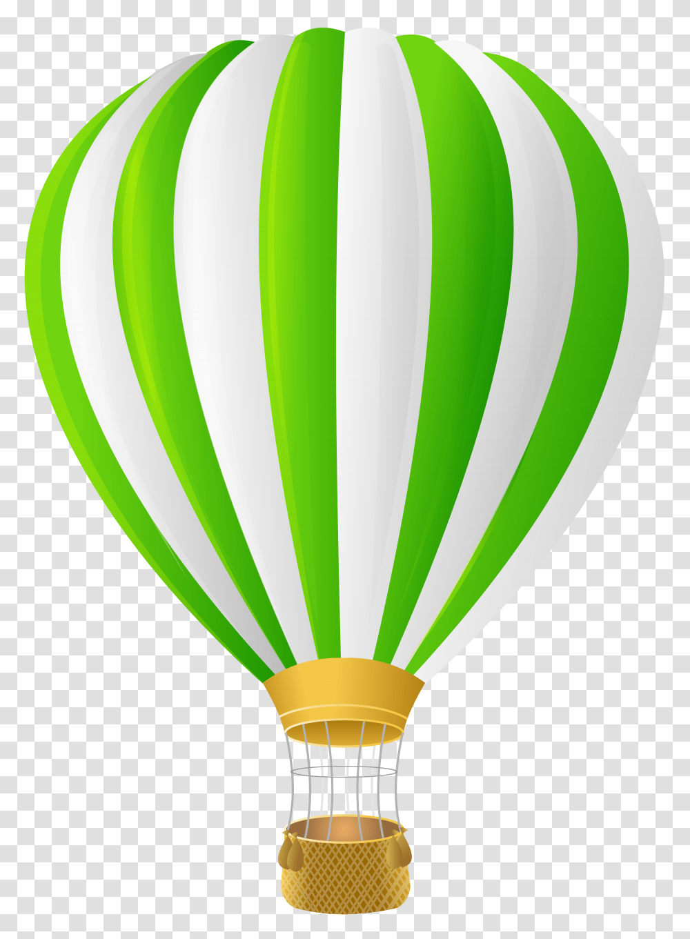 Green Hot Air Balloon Clip Gallery, Aircraft, Vehicle, Transportation, Trophy Transparent Png