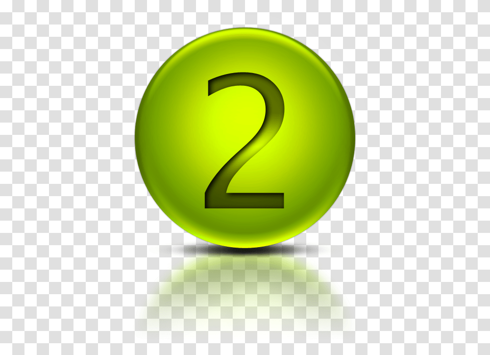 Green Icon, Number, Tennis Ball Transparent Png