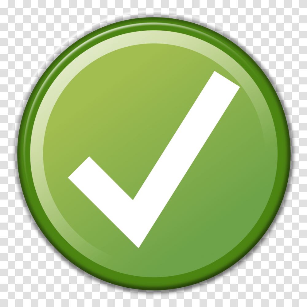 Green Icon With White Checkmark Free Image Small Circle With Check Mark, Symbol, Tape, Recycling Symbol, Word Transparent Png