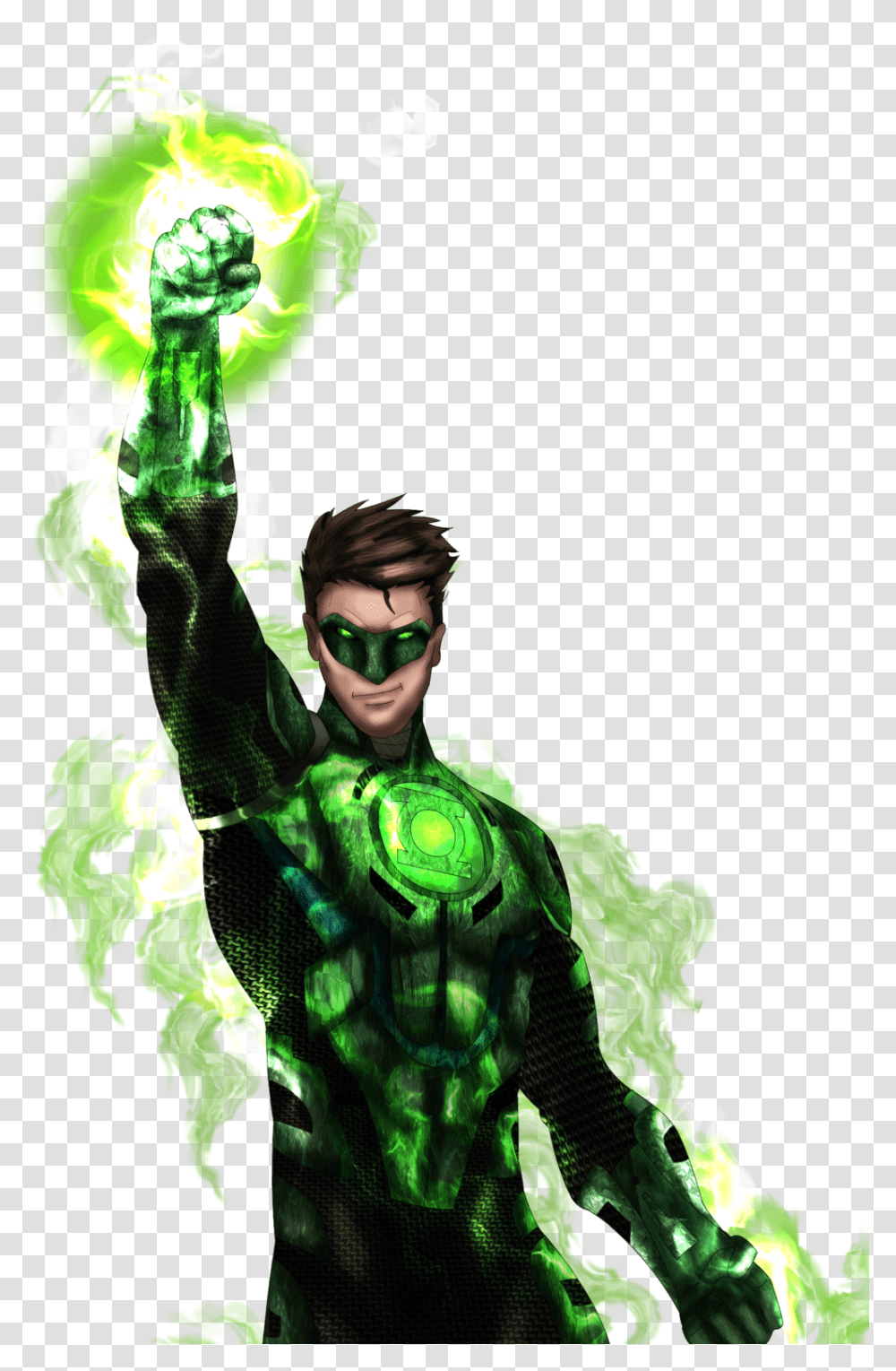 Green Lantern Comic, Sunglasses, Person, Costume Transparent Png