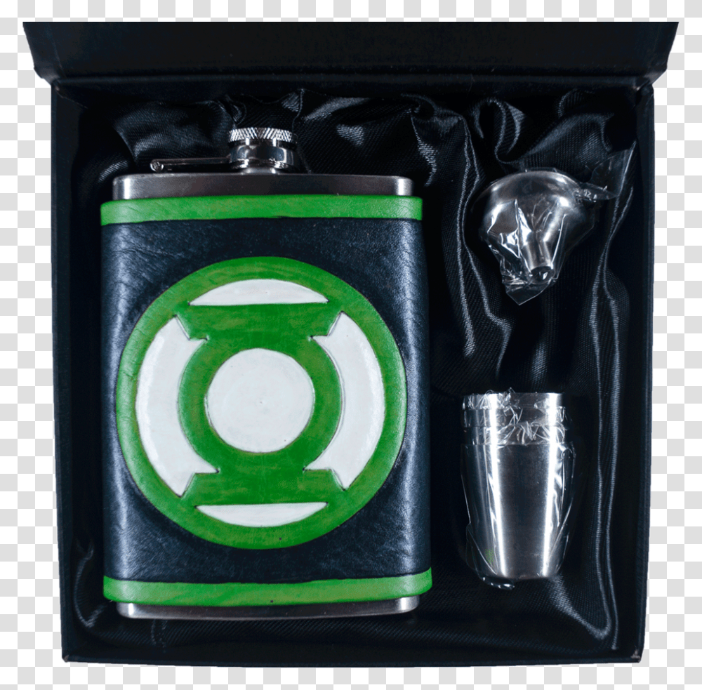 Green Lantern Inspired Flask Set Pint Glass, Tin, Barrel, Jar Transparent Png