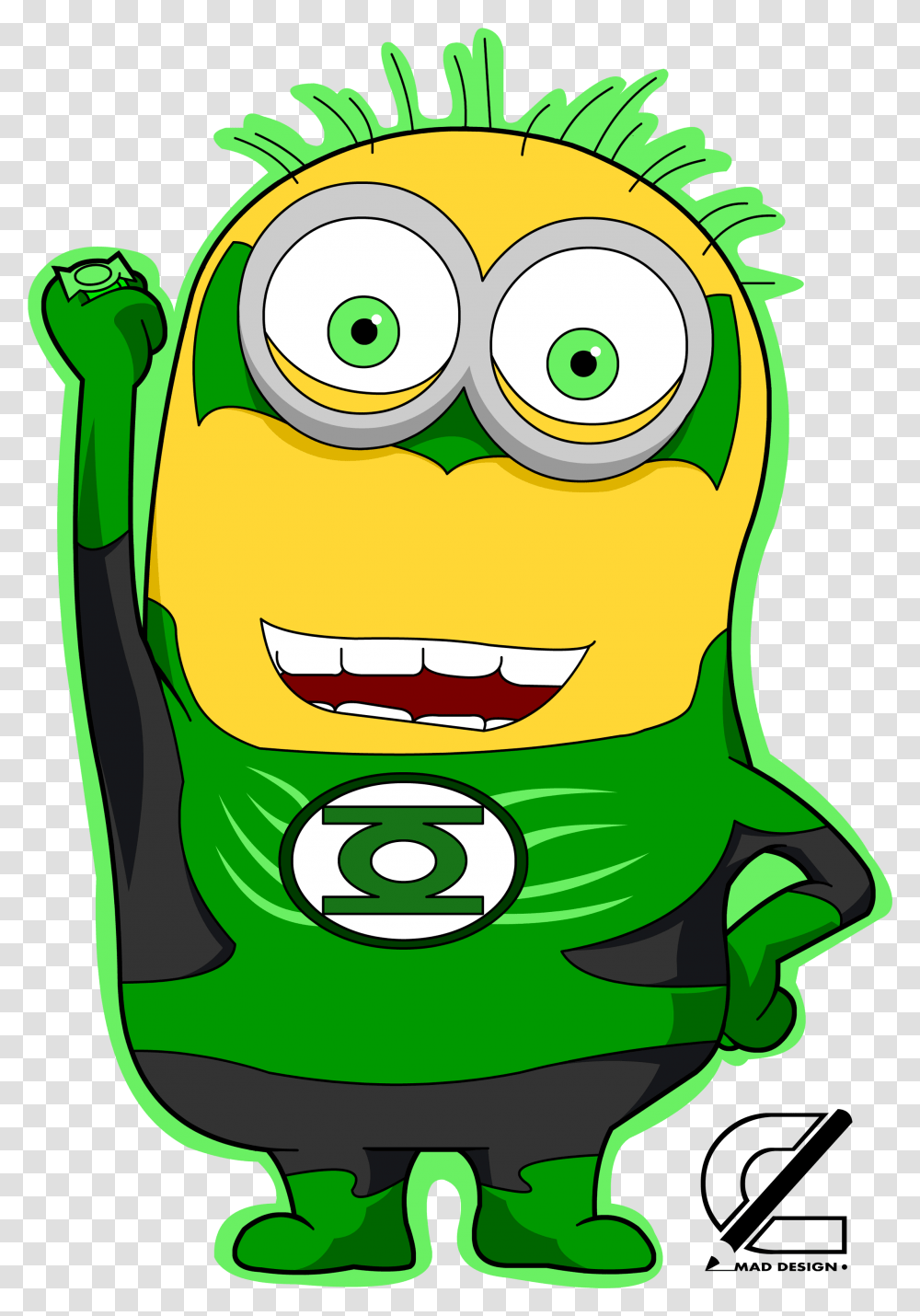 Green Lantern Minion, Face, Goggles Transparent Png