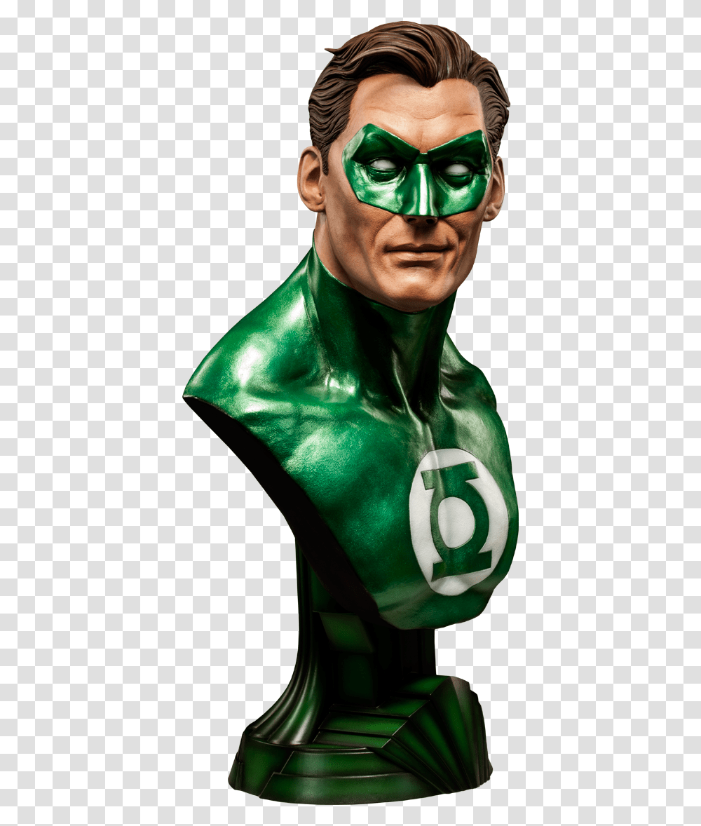 Green Lantern Sideshow Green Lantern Bust, Sunglasses, Head, Person, Face Transparent Png