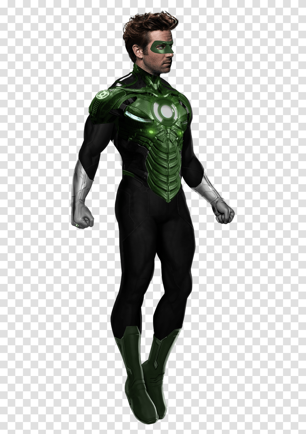 Green Lanterngreenfictional Figurebatman Green Lantern Full Body, Ninja, Person, Costume Transparent Png