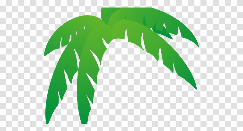 Green Leaves Clipart Jungle Leaf Cartoon Palm Tree With Background, Plant, Vegetation, Cat, Animal Transparent Png