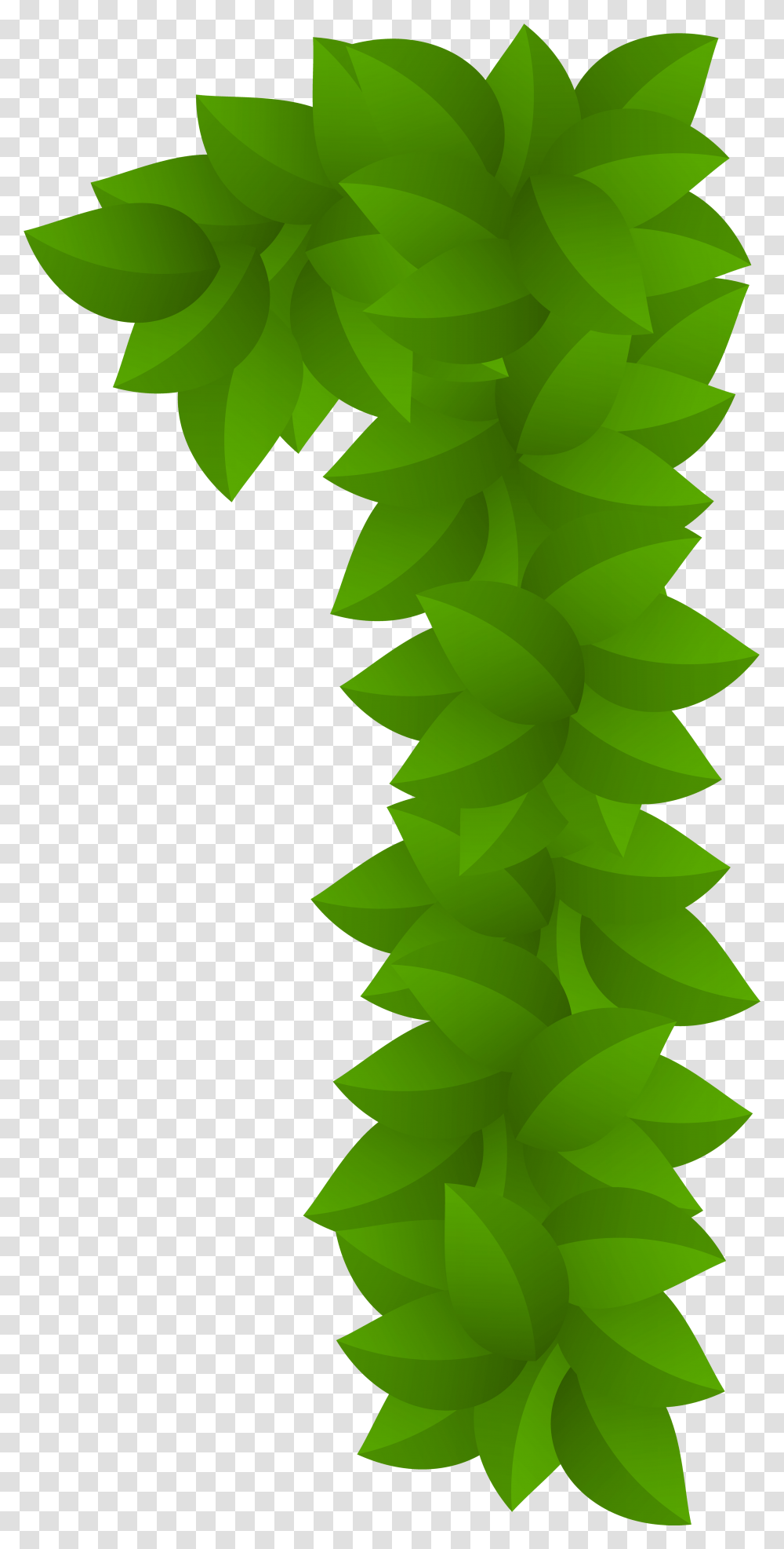 Green Leaves Clipart One Leaf Leaf Numbers Green, Plant, Tree, Pineapple Transparent Png