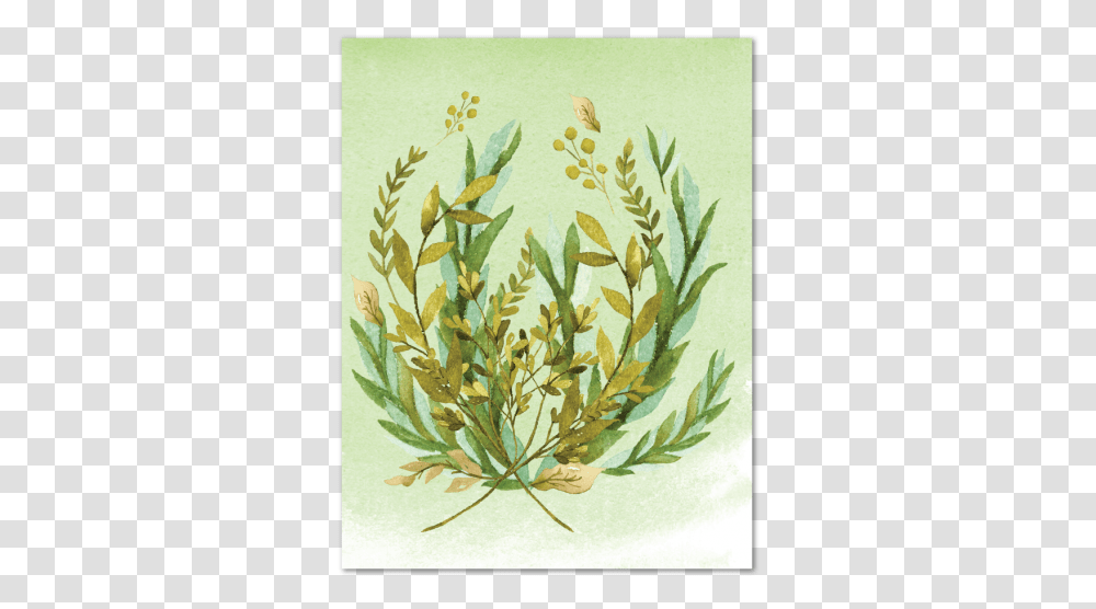 Green Leaves Note Carddata Captionclass Illustration, Plant, Grass, Floral Design, Pattern Transparent Png