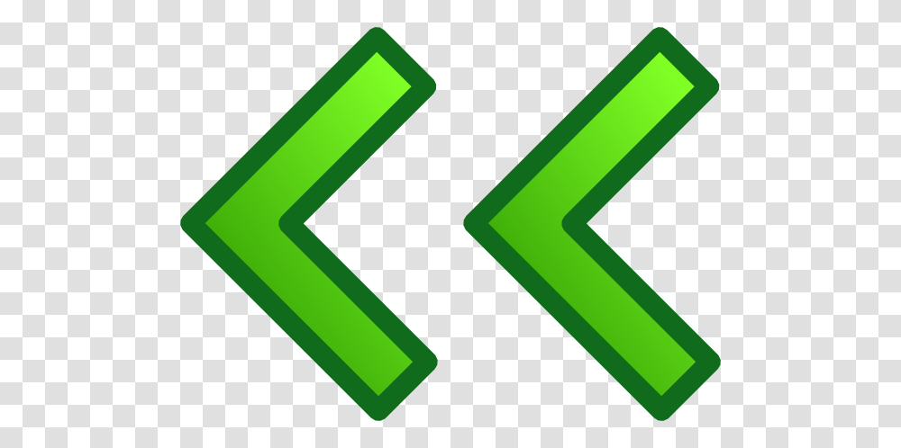 Green Left Double Arrows Set Clip Art Free Vector, Number, Logo Transparent Png