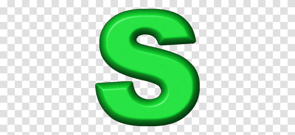 Green Letter S, Number Transparent Png