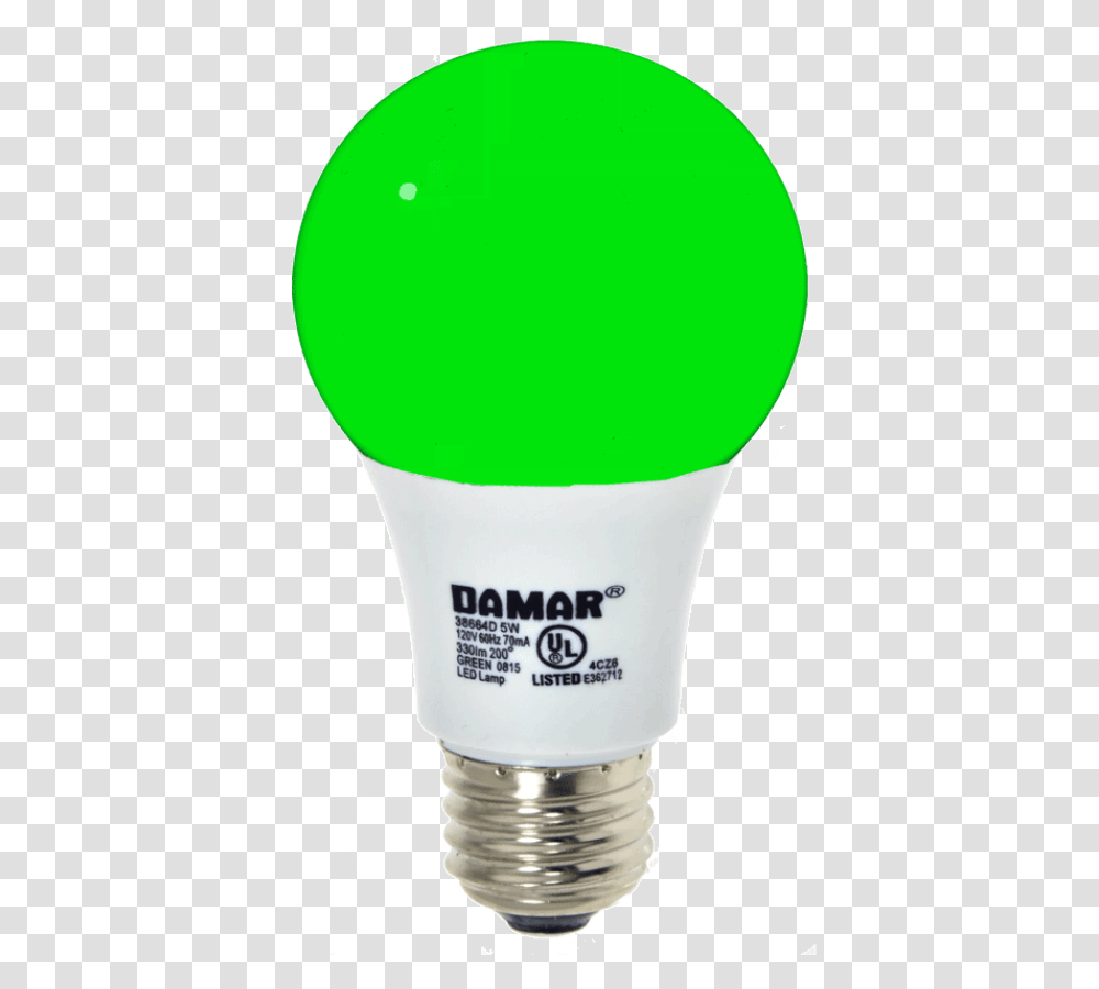 Green Light Bulb Compact Fluorescent Lamp, LED, Lightbulb, Lighting, Ketchup Transparent Png