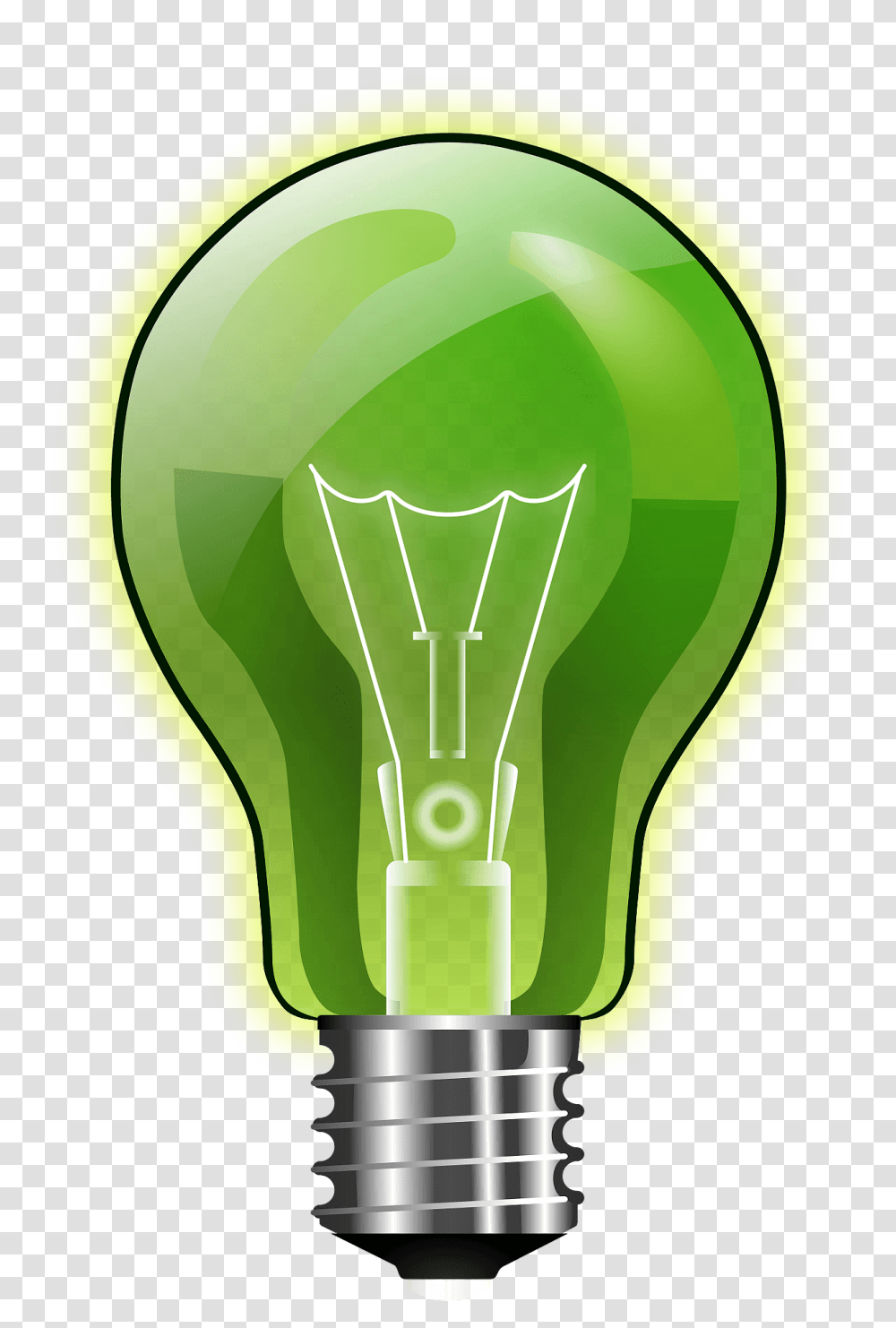 Green Lightbulb Clipart Free Download Clipart Light Bulb Green, Lighting Transparent Png