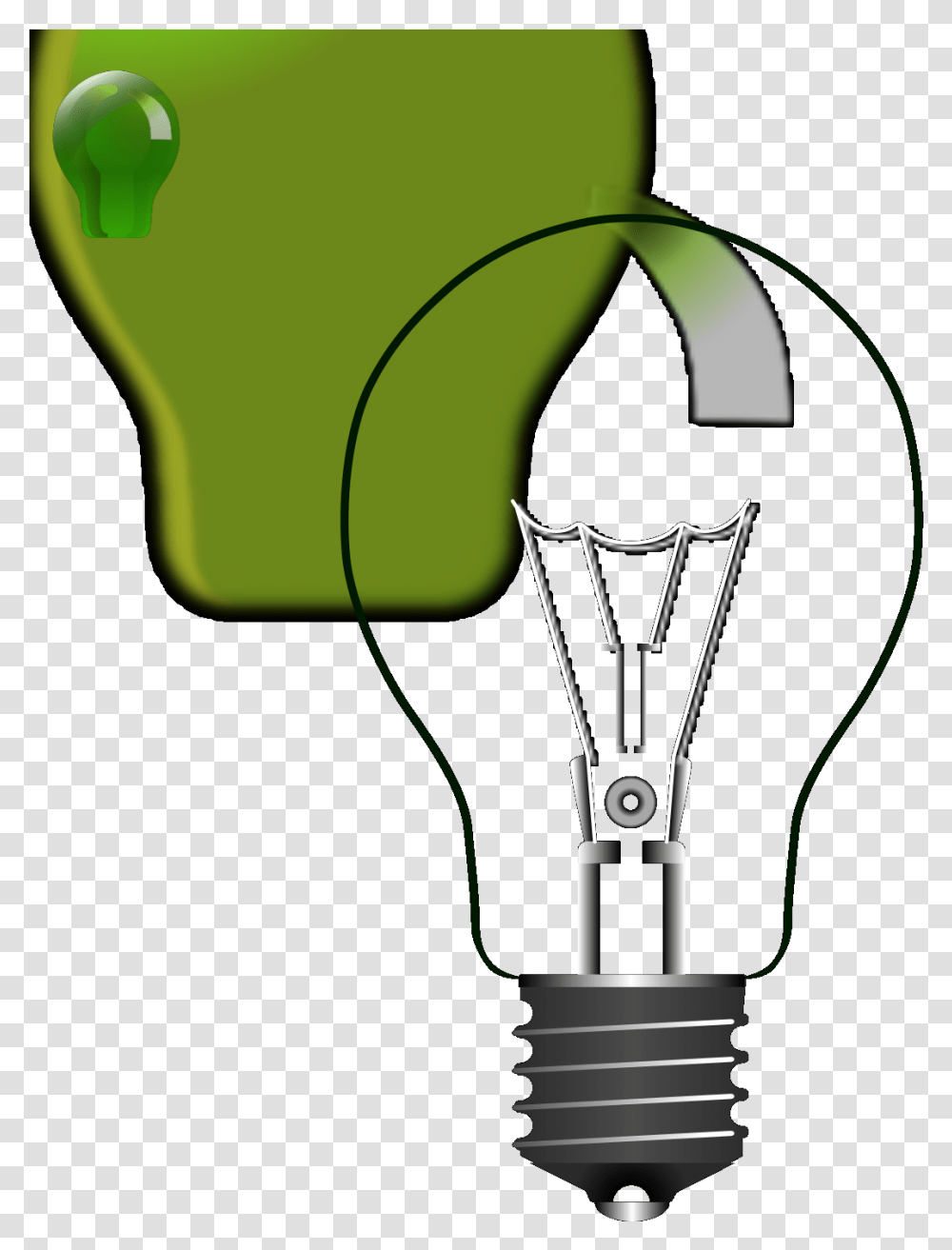 Green Lightbulb Svg Vector Clip Art Svg Clip Art Transparent Png