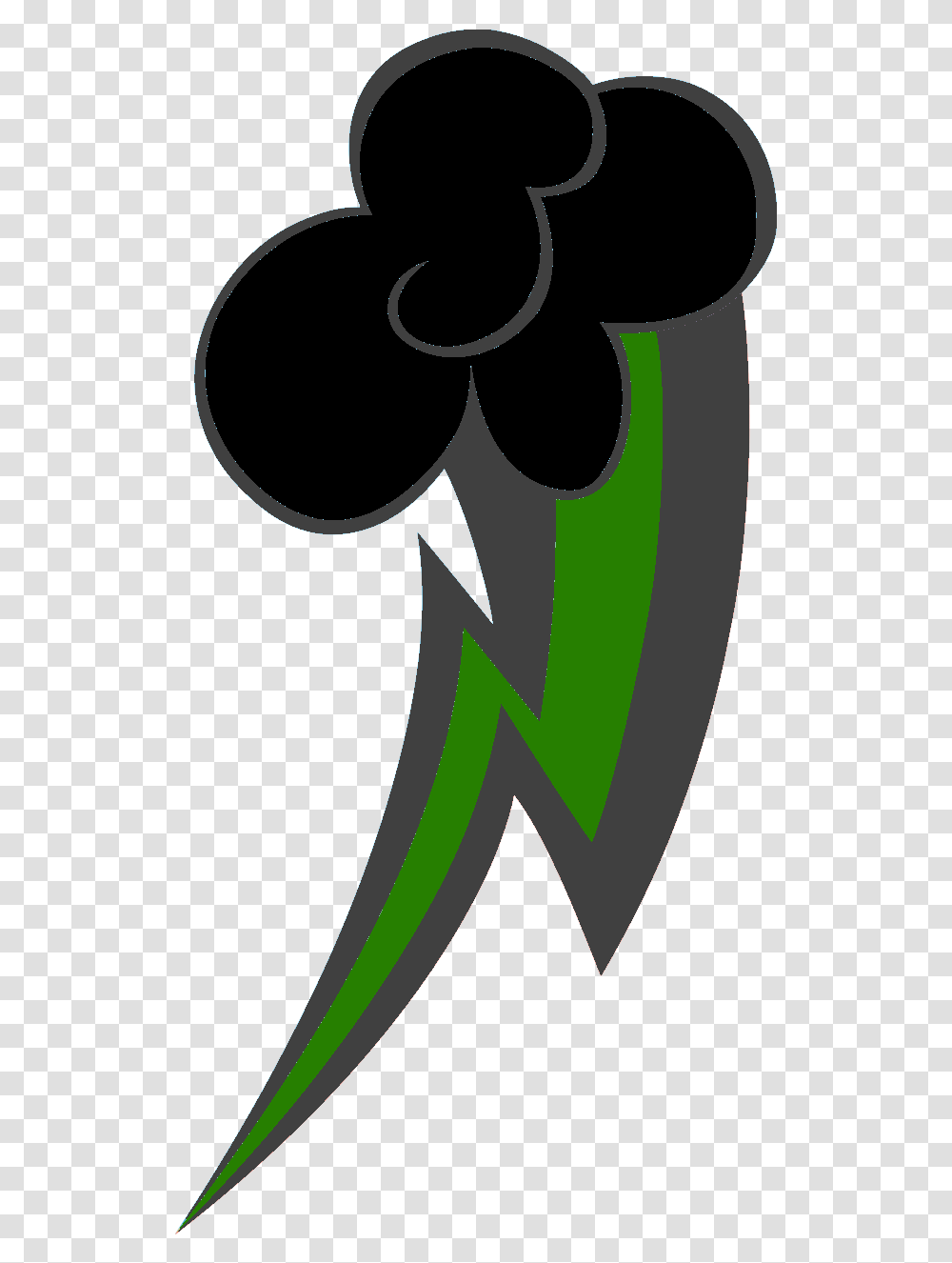 Green Lighting Bolt Mlp Cutie Marks Lightning Bolt Clipart Mlp Cutie Marks Lightning Bolt, Text, Symbol, Plant, Logo Transparent Png